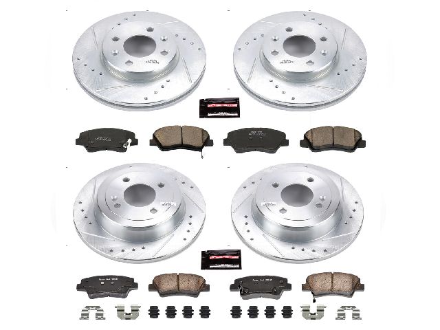 2012-2017 Hyundai Accent Disc Brake Kit - Front and Rear (Powerstop)