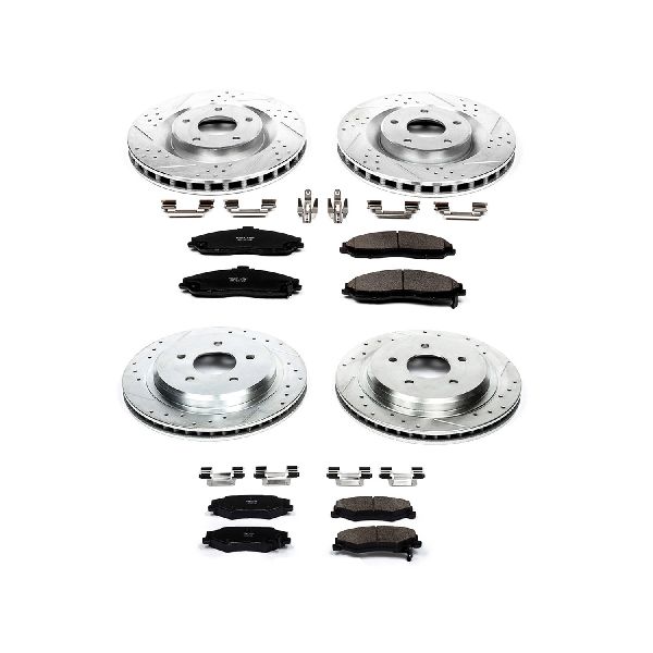2005-2007 Cadillac XLR Disc Brake Kit - Front and Rear (Powerstop)