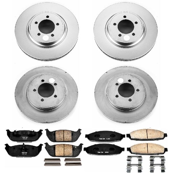 2003-2005 Lincoln Aviator Disc Brake Kit - Front and Rear (Powerstop)
