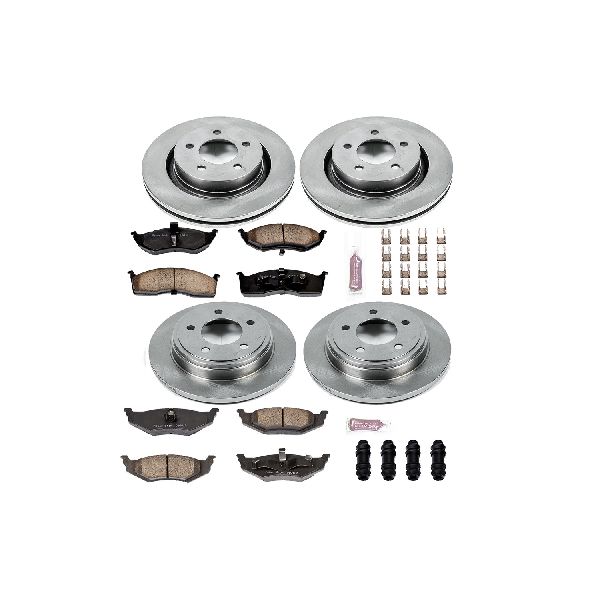 1999-2002 Chrysler 300M Disc Brake Kit - Front and Rear (Powerstop)