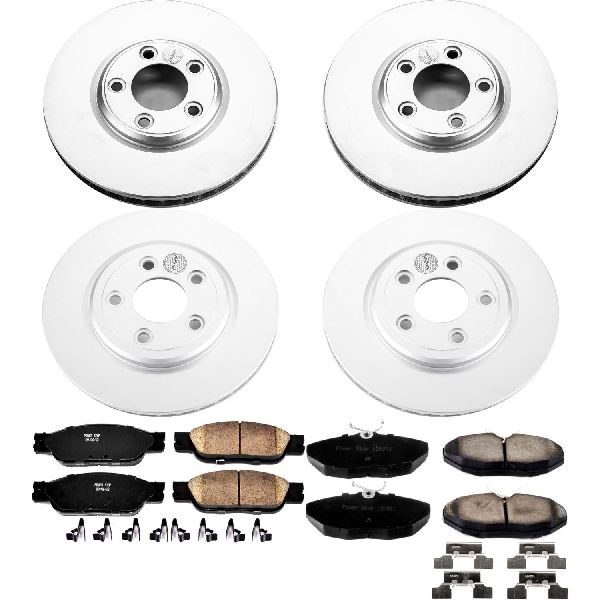 2003-2004 Jaguar S-Type Disc Brake Kit - Front and Rear (Powerstop)