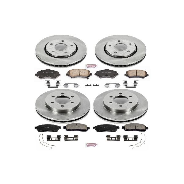 2006-2008 Lincoln Mark LT Disc Brake Kit - Front and Rear (Powerstop)