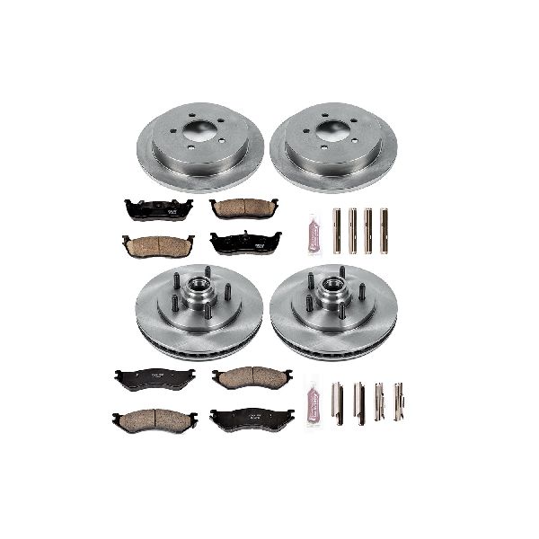 2000-2002 Lincoln Navigator Disc Brake Kit - Front and Rear (Powerstop)