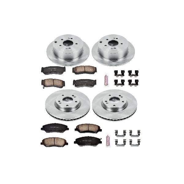 2007-2009 Hyundai Santa Fe Disc Brake Kit - Front and Rear (Powerstop)