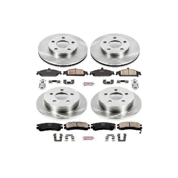 1999-2004 Oldsmobile Alero Disc Brake Kit - Front and Rear (Powerstop)
