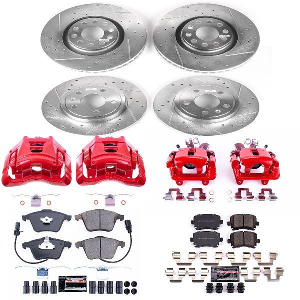 2005-2009 Audi A4 Disc Brake Kit - Front and Rear (Powerstop)