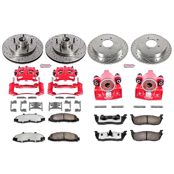 1998-2000 Lincoln Navigator Disc Brake Kit - Front and Rear (Powerstop)