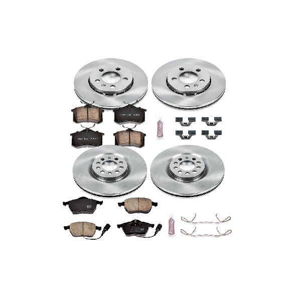 2004-2005 Volkswagen Jetta Disc Brake Kit - Front and Rear (Powerstop)