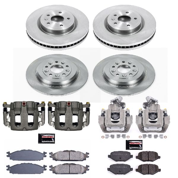 2011-2012 Lincoln MKS Disc Brake Kit - Front and Rear (Powerstop)