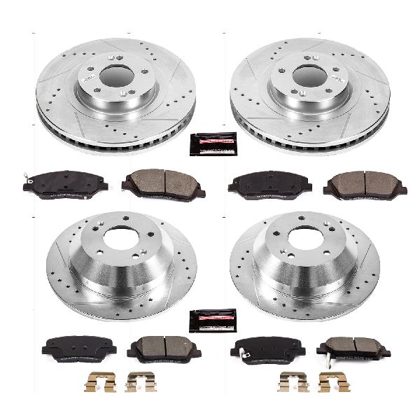 2017-2018 Hyundai Santa Fe Disc Brake Kit - Front and Rear (Powerstop)