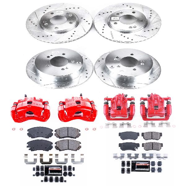 2005-2009 Hyundai Tucson Disc Brake Kit - Front and Rear (Powerstop)