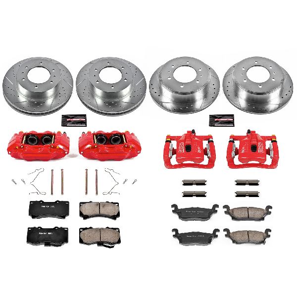 2009-2010 Hummer H3T Disc Brake Kit - Front and Rear (Powerstop)