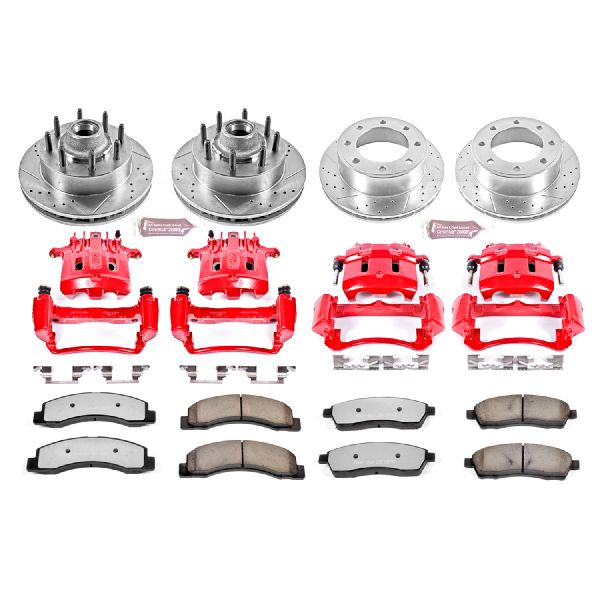2000 Ford Excursion Disc Brake Kit - Front and Rear (Powerstop)