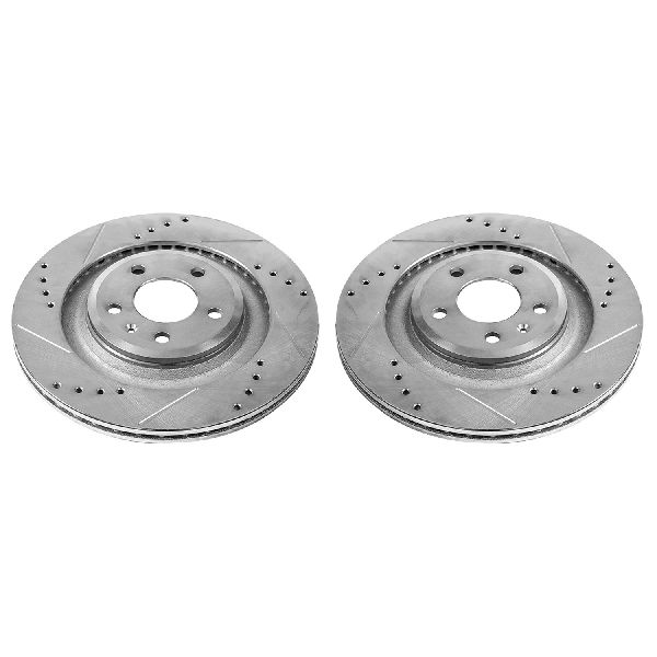 2008-2011 Audi S5 Disc Brake Rotor Set - Rear (Powerstop)