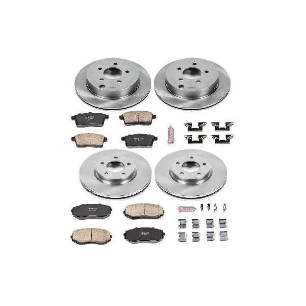 2007-2008 Lincoln MKX Disc Brake Kit - Front and Rear (Powerstop)