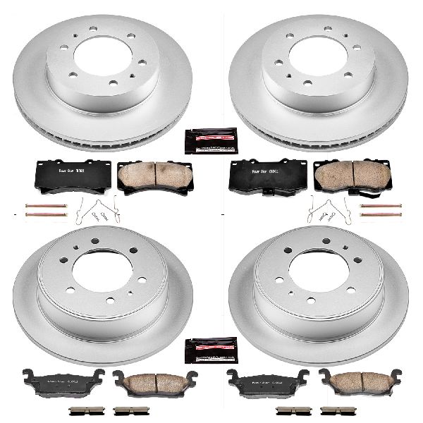 2009-2010 Hummer H3T Disc Brake Kit - Front and Rear (Powerstop)