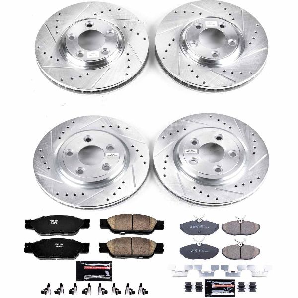 2003-2004 Jaguar S-Type Disc Brake Kit - Front and Rear (Powerstop)