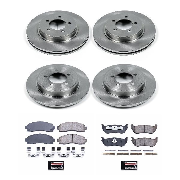 2002-2005 Mercury Mountaineer Disc Brake Kit - Front and Rear (Powerstop)