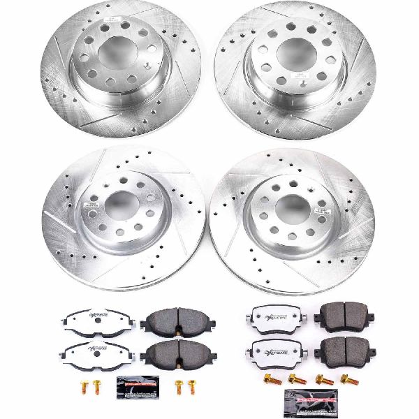 2015-2018 Volkswagen GTI Disc Brake Kit - Front and Rear (Powerstop)
