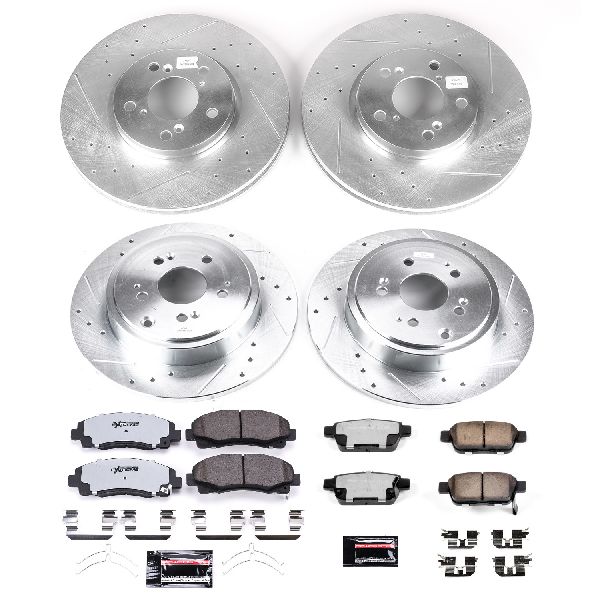 2012-2014 Honda Ridgeline Disc Brake Kit - Front and Rear (Powerstop)