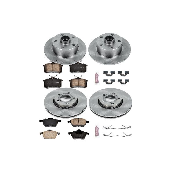 1997-1998 Audi A4 Disc Brake Kit - Front and Rear (Powerstop)