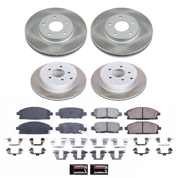 2004-2009 Nissan Quest Disc Brake Kit - Front and Rear (Powerstop)