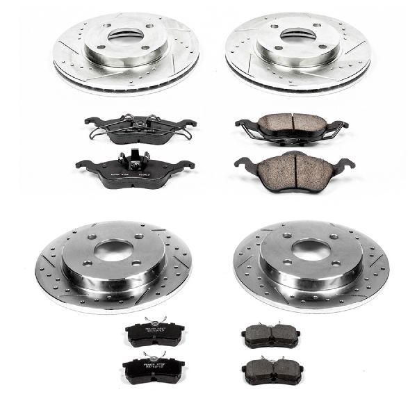 2001-2004 Ford Focus Disc Brake Kit - Front and Rear (Powerstop)