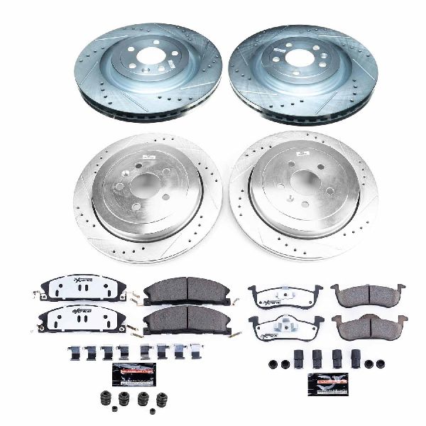 2013-2019 Lincoln MKT Disc Brake Kit - Front and Rear (Powerstop)