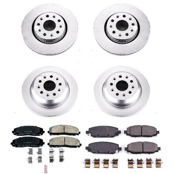 2018-2022 Jeep Wrangler Disc Brake Kit - Front and Rear (Powerstop)