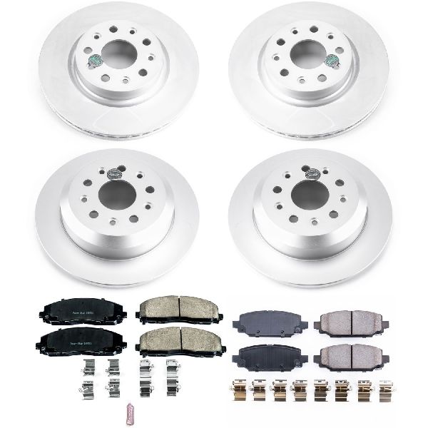 2018-2024 Jeep Wrangler Disc Brake Kit - Front and Rear (Powerstop)
