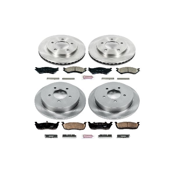 1998-2000 Lincoln Navigator Disc Brake Kit - Front and Rear (Powerstop)