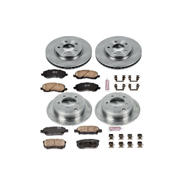 2008-2017 Mitsubishi Lancer Disc Brake Kit - Front and Rear (Powerstop)