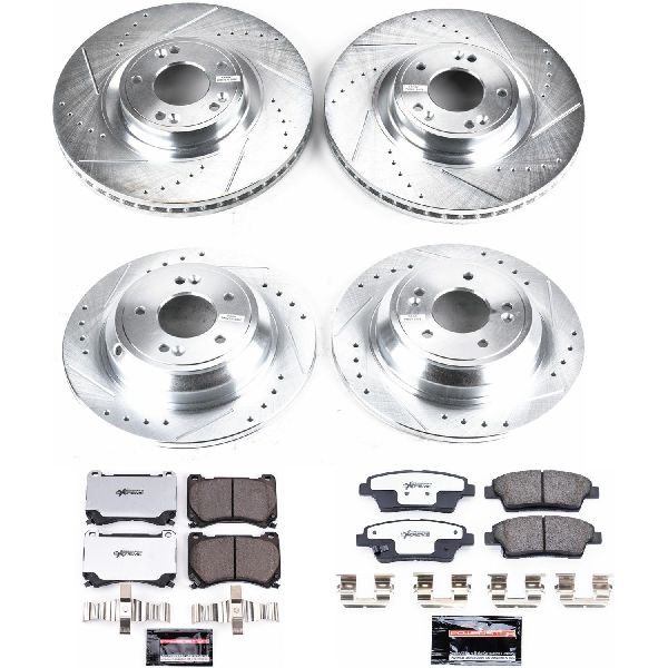 2010-2014 Hyundai Genesis Disc Brake Kit - Front and Rear (Powerstop)