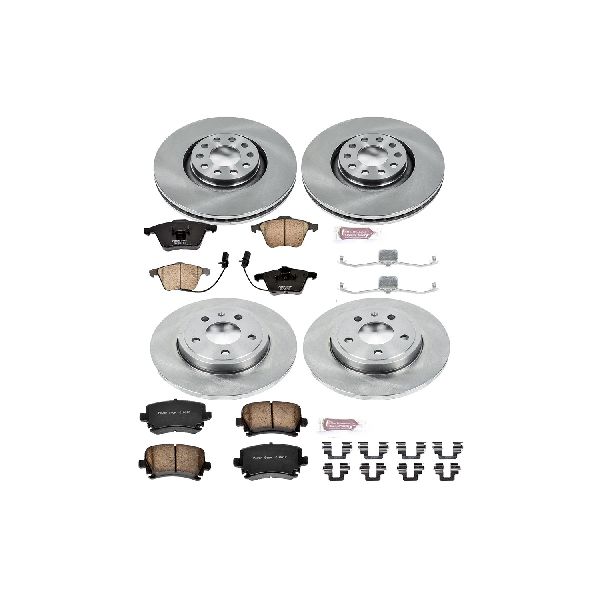 2005-2009 Audi A4 Disc Brake Kit - Front and Rear (Powerstop)