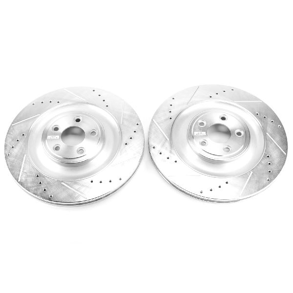 2010-2015 Jaguar XF Disc Brake Rotor Set - Rear (Powerstop)