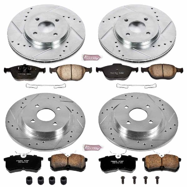 2002-2004 Ford Focus Disc Brake Kit - Front and Rear (Powerstop)