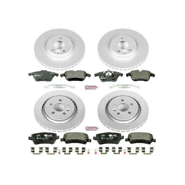 2009-2013 Volvo XC70 Disc Brake Kit - Front and Rear (Powerstop)