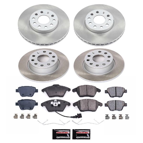 2010-2014 Volkswagen Jetta Disc Brake Kit - Front and Rear (Powerstop)