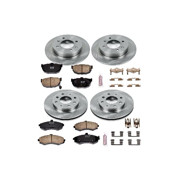 2002-2005 Hyundai Elantra Disc Brake Kit - Front and Rear (Powerstop)