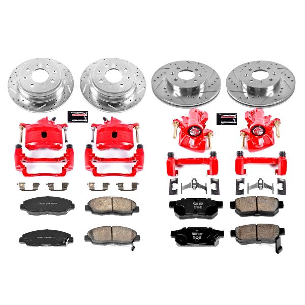 1999-2000 Honda Civic Disc Brake Kit - Front and Rear (Powerstop)