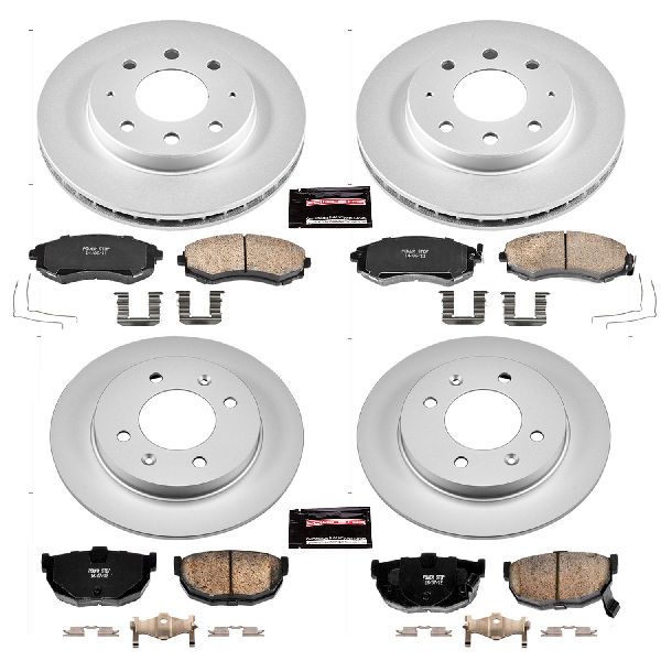 1999-2001 Hyundai Tiburon Disc Brake Kit - Front and Rear (Powerstop)