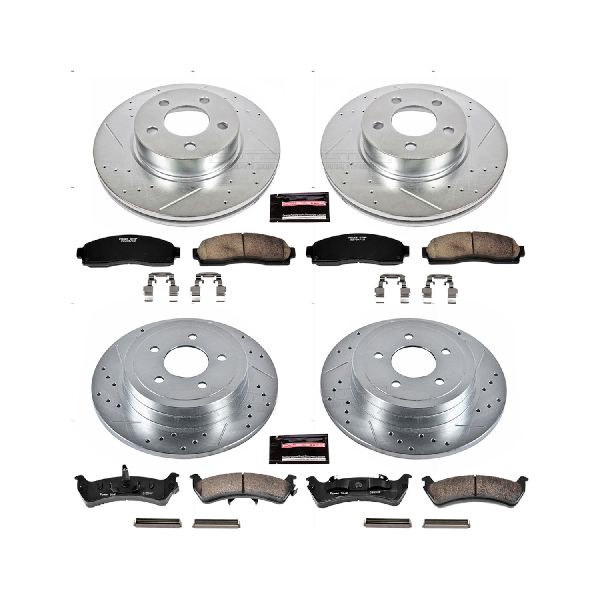 2003 Ford Explorer Sport Disc Brake Kit - Front and Rear (Powerstop)
