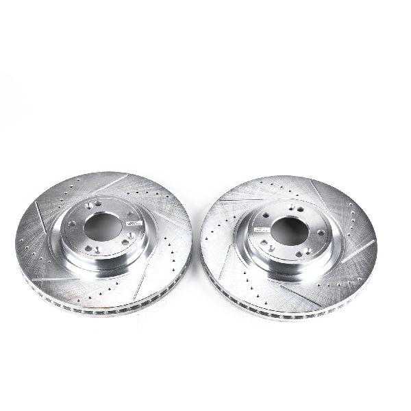 2009-2014 Hyundai Genesis Disc Brake Rotor Set - Front (Powerstop)