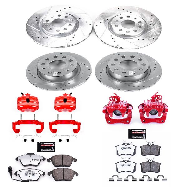 2013 Volkswagen Jetta Disc Brake Kit - Front and Rear (Powerstop)
