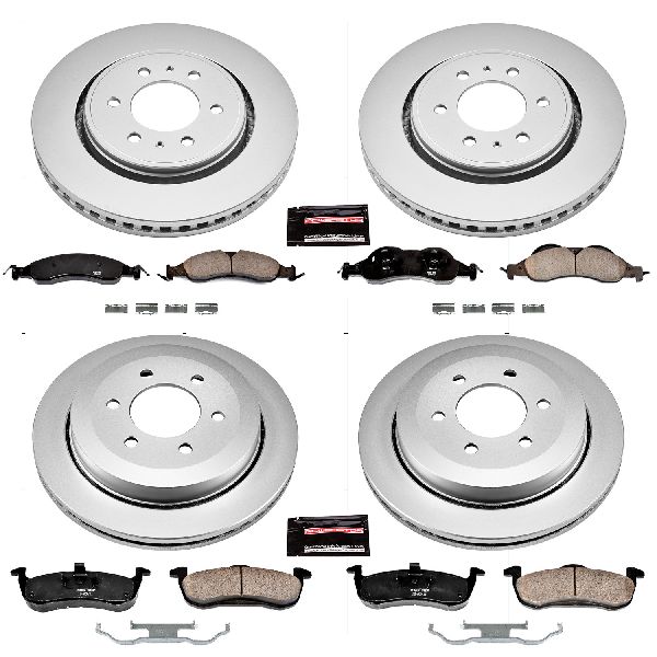 2007-2009 Lincoln Navigator Disc Brake Kit - Front and Rear (Powerstop)