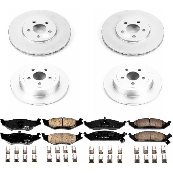 1995-2000 Dodge Stratus Disc Brake Kit - Front and Rear (Powerstop)