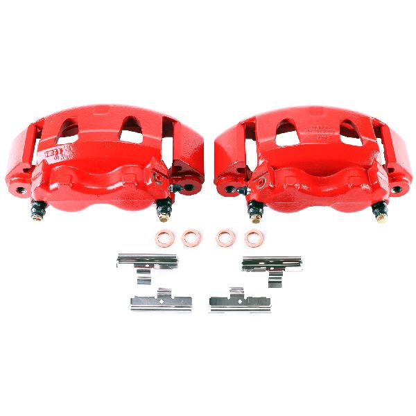 1995-1998 Ford E-350 Econoline Disc Brake Caliper Set - Front (Powerstop)