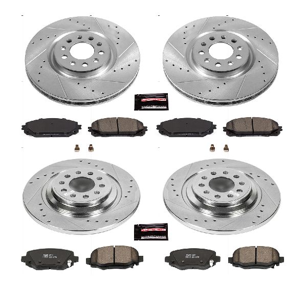 2016-2023 Jeep Cherokee Disc Brake Kit - Front and Rear (Powerstop)