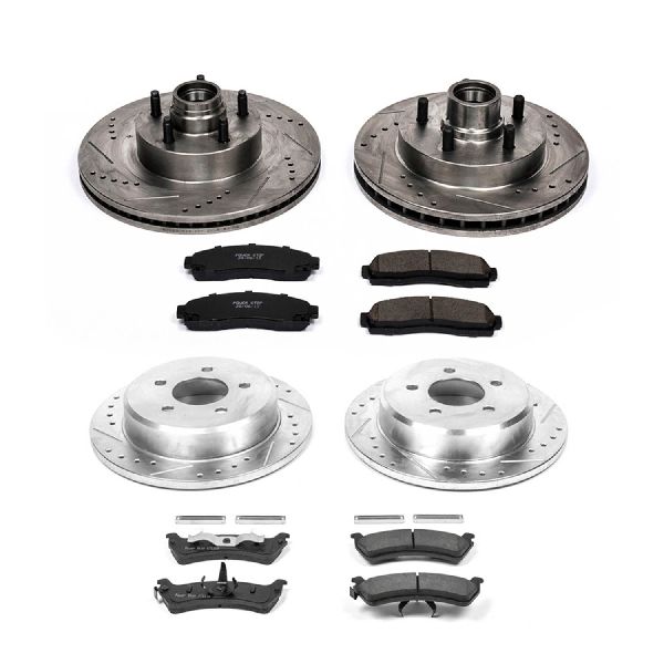 2001-2002 Ford Explorer Sport Disc Brake Kit - Front and Rear (Powerstop)