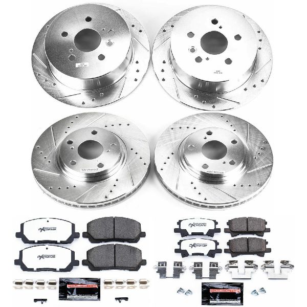 2004-2007 Toyota Highlander Disc Brake Kit - Front and Rear (Powerstop)